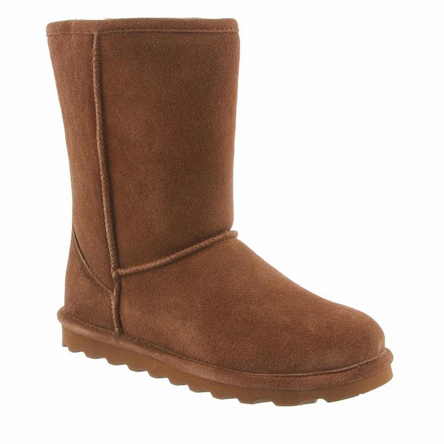 Bearpaw Elle Short Short Boots UK - Women's Boots Brown ||JQRHFC-428||